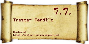 Tretter Teréz névjegykártya